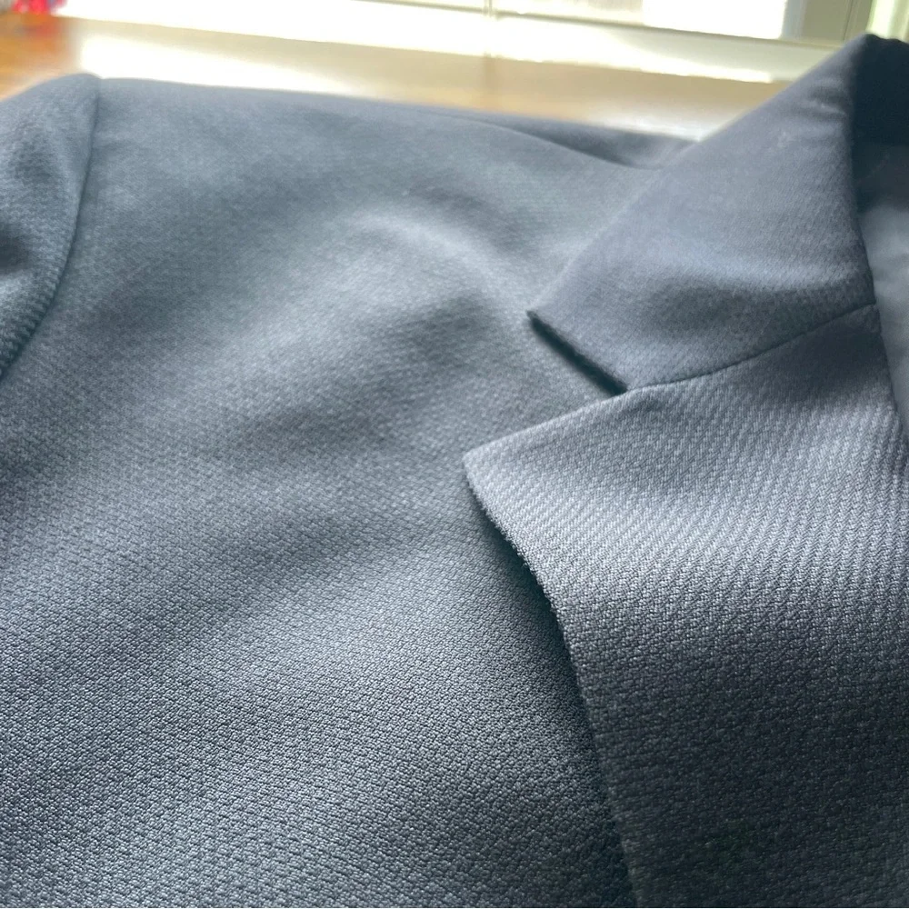 Zino Vintage Men’s Wool Blazer Navy Blue 44 L Made In Italy Some Wear As Picture